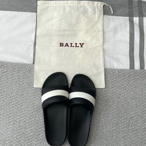 Authentic Bally Slides. Made in Italy. Mens 10. New